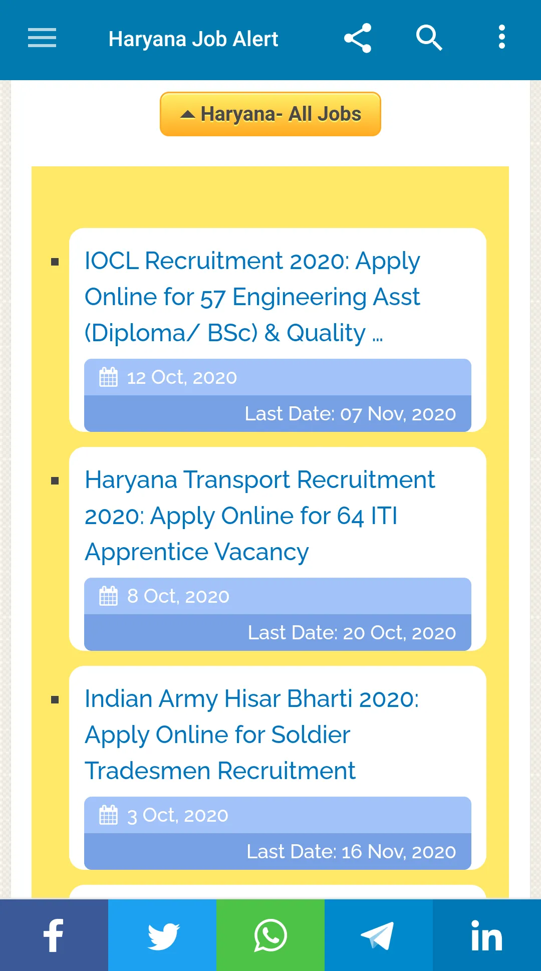 Haryana Job Alert | Indus Appstore | Screenshot