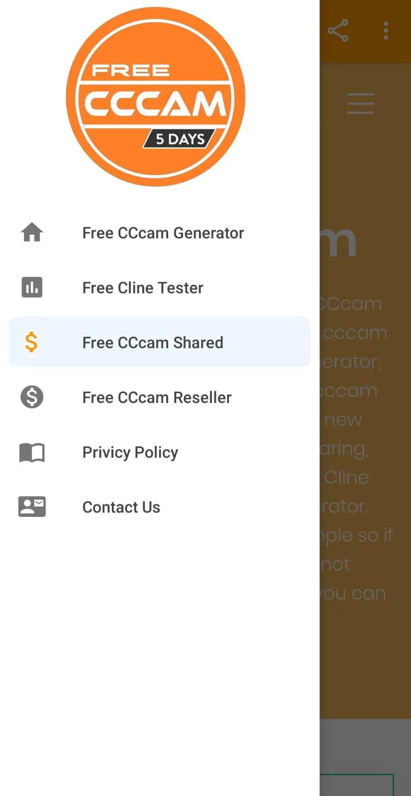 5 Days CCcam Generator | Indus Appstore | Screenshot