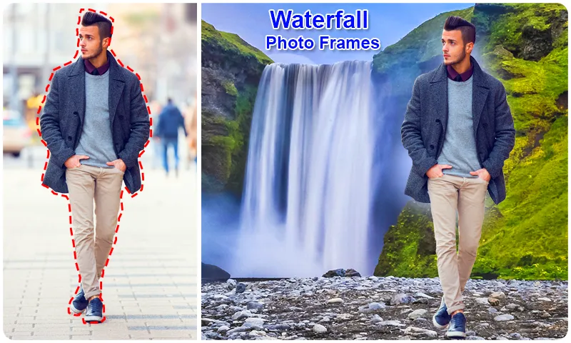 Waterfall Photo Frames | Indus Appstore | Screenshot