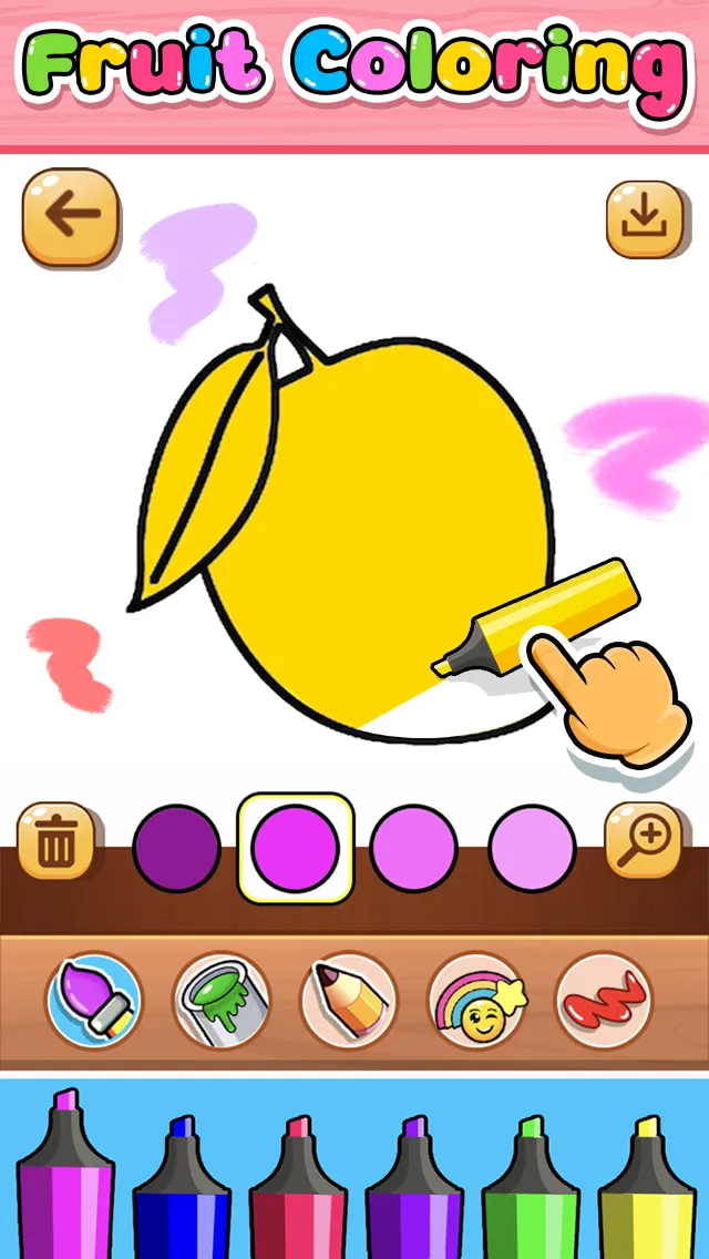 Coloring Fruits | Indus Appstore | Screenshot