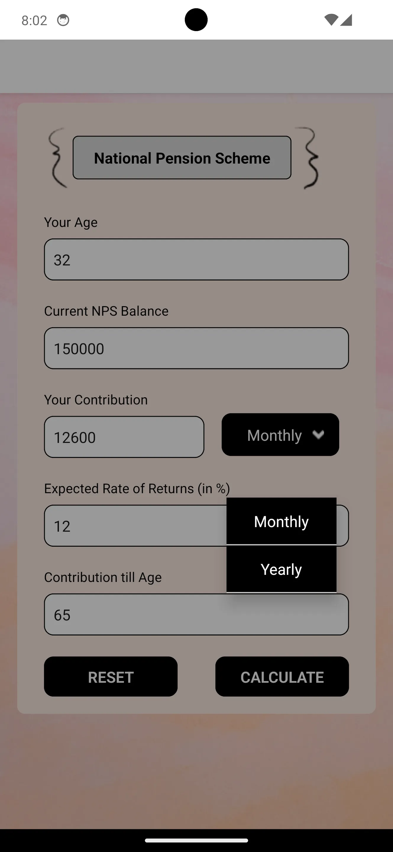 NPS Calculator | Indus Appstore | Screenshot