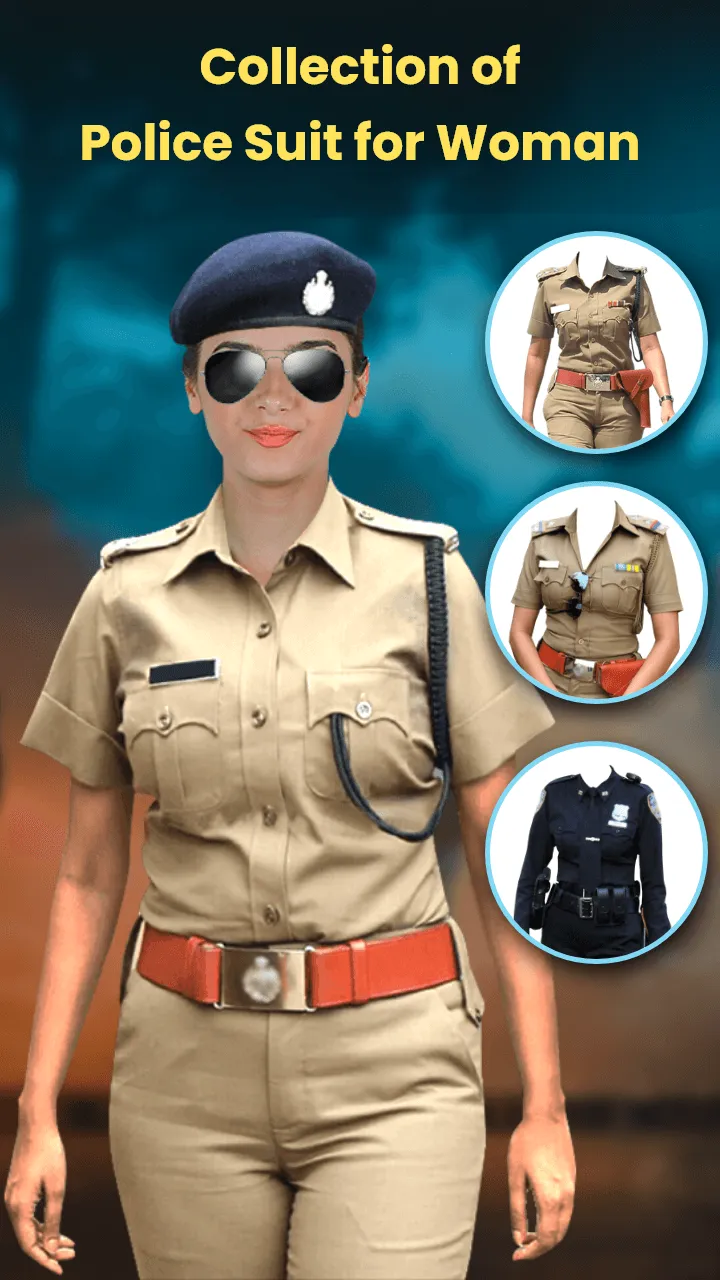 Woman Police Suit Photo Editor | Indus Appstore | Screenshot