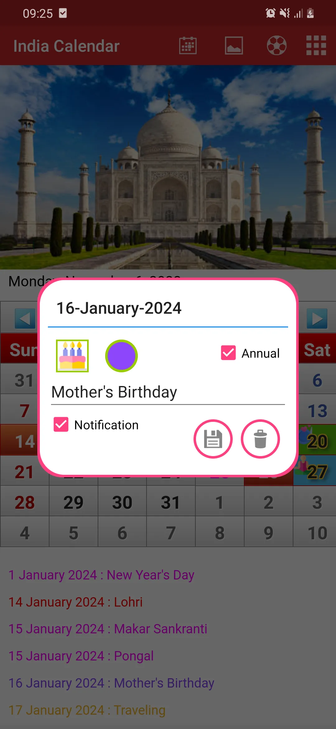 India Calendar 2024 | Indus Appstore | Screenshot