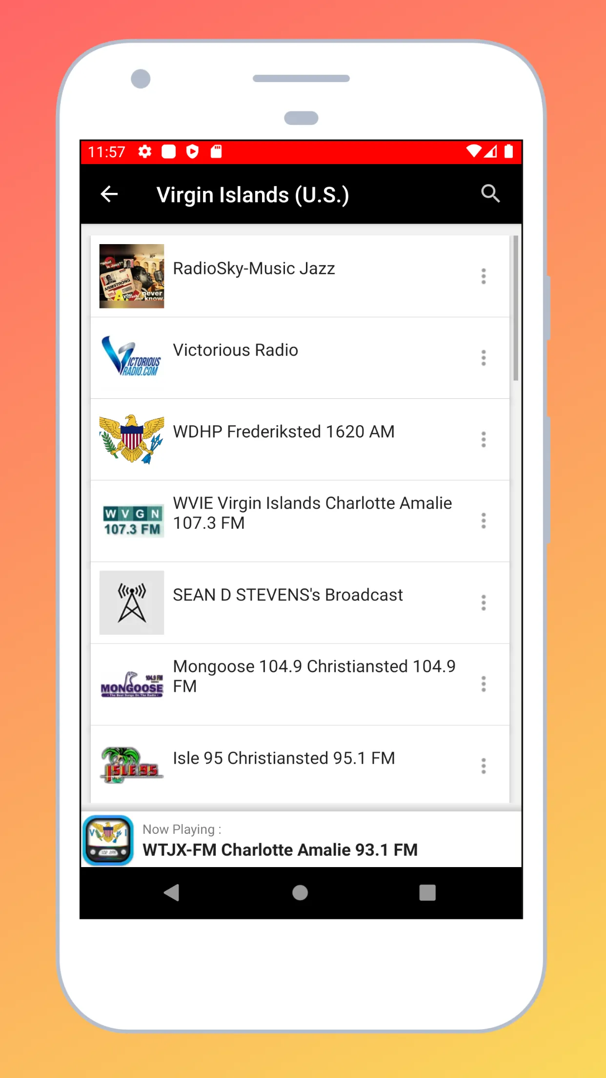 Radio US Virgin Islands FM App | Indus Appstore | Screenshot