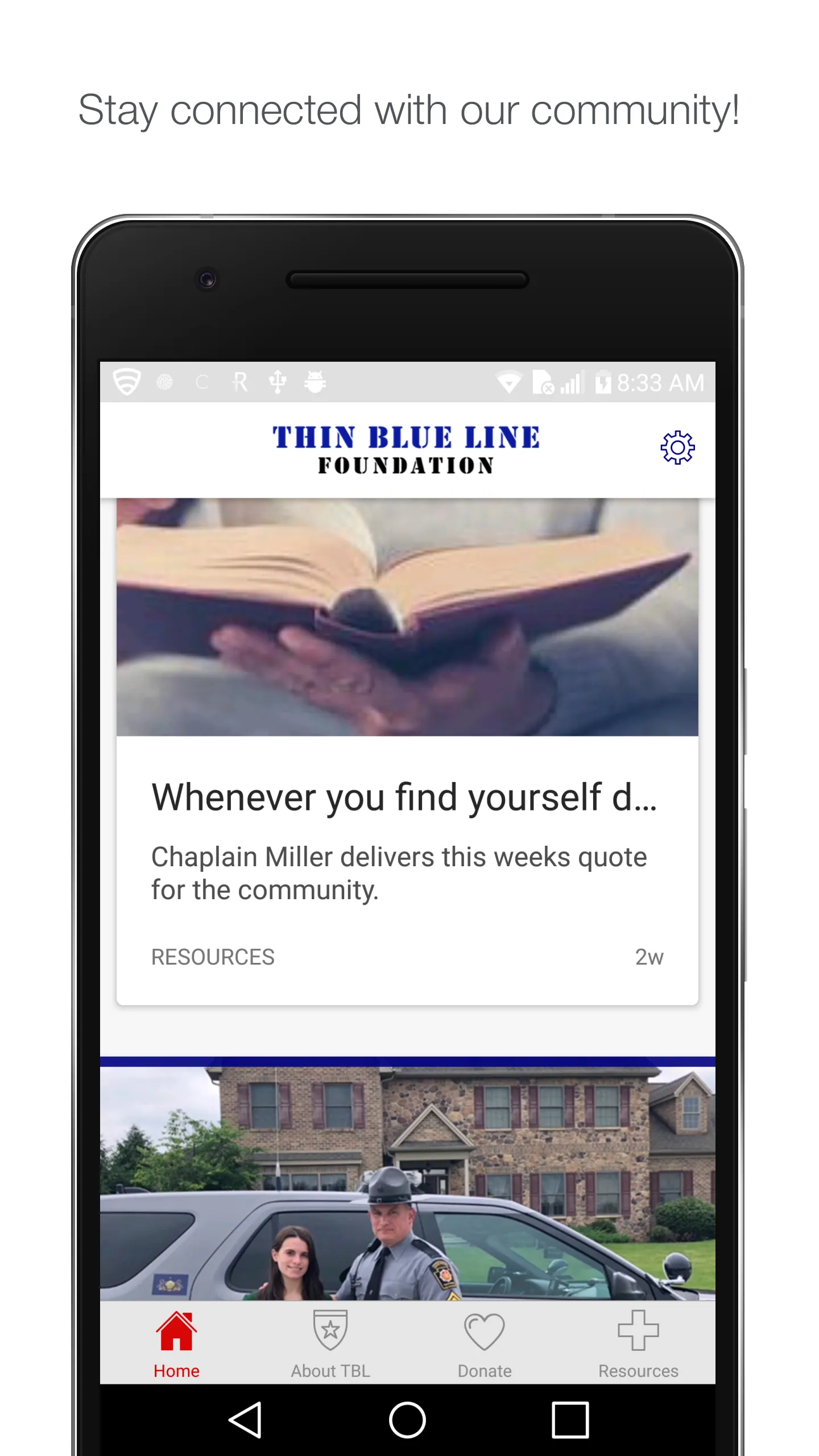 Thin Blue Line Foundation | Indus Appstore | Screenshot