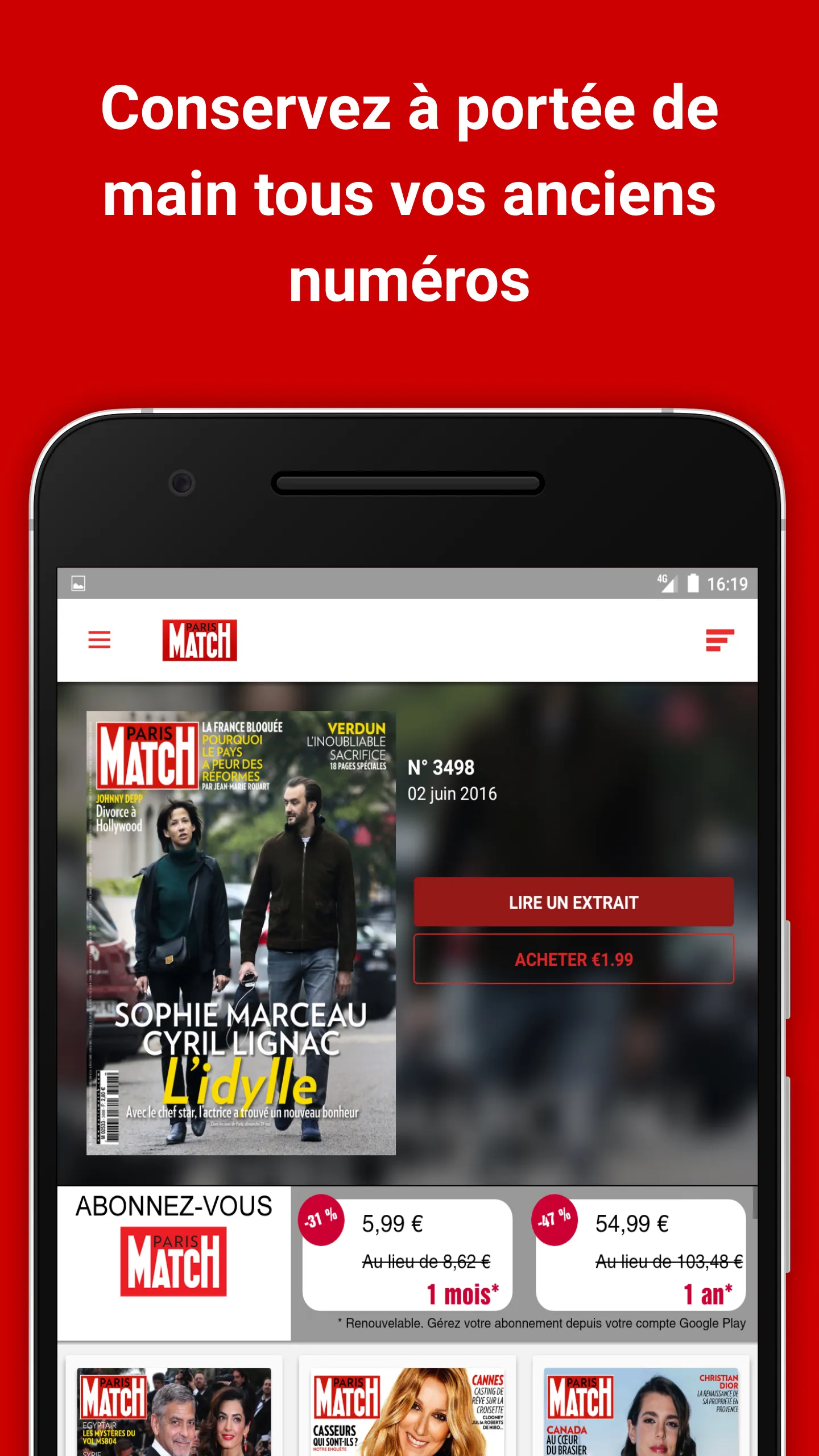 L'ancienne app Paris Match | Indus Appstore | Screenshot