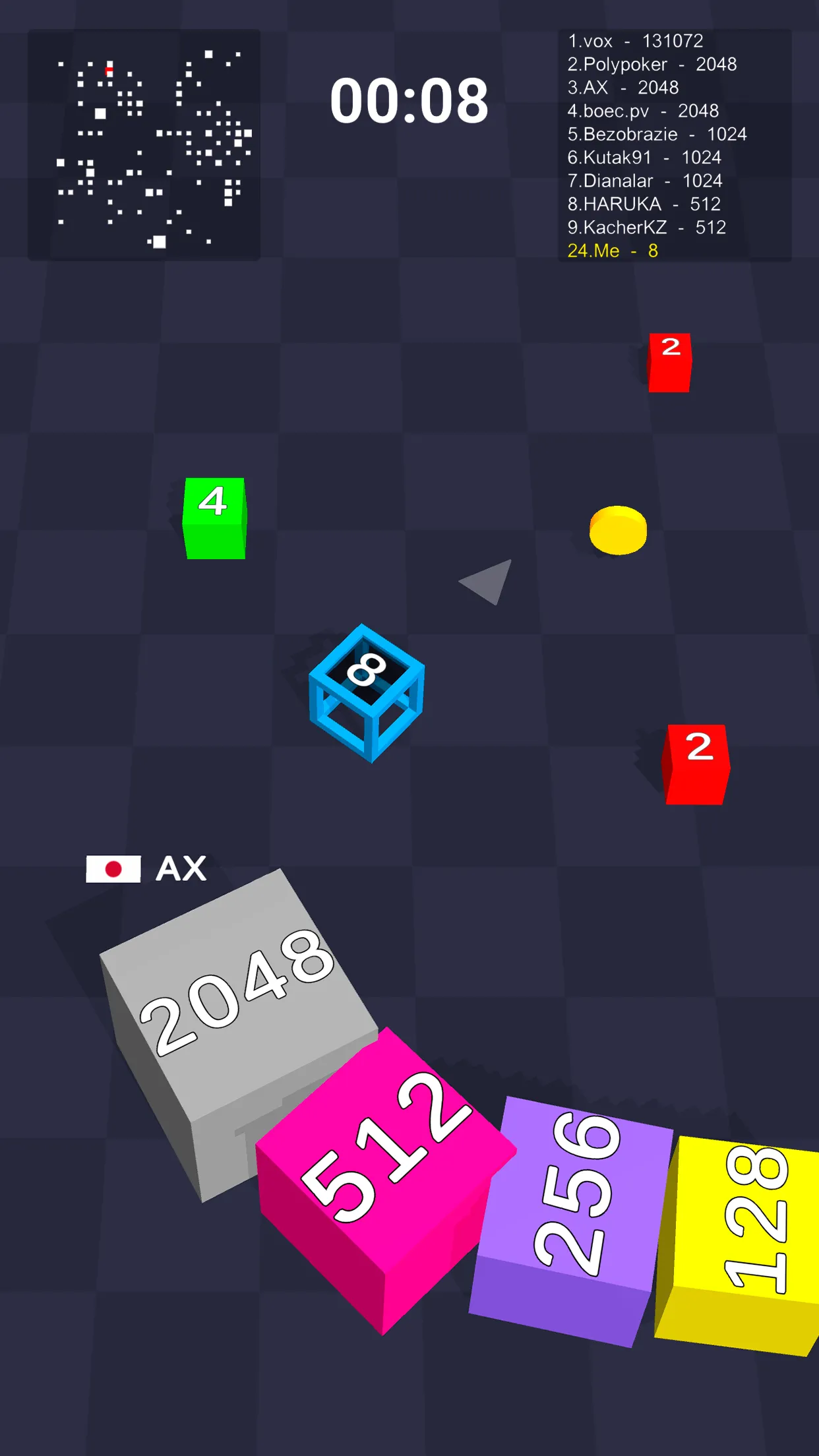 Cube Arena 2048: Merge Numbers | Indus Appstore | Screenshot