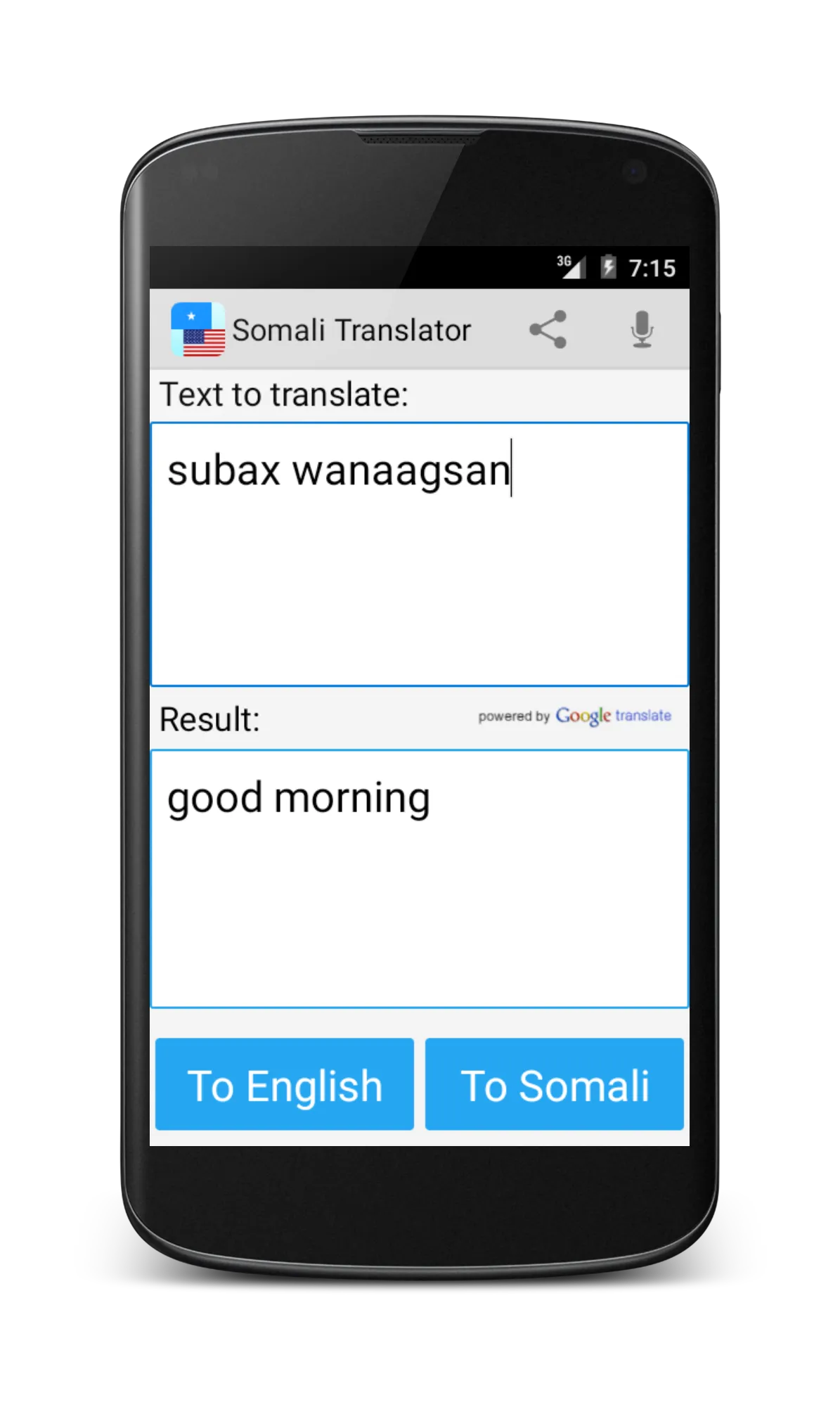 Somali English Translator | Indus Appstore | Screenshot