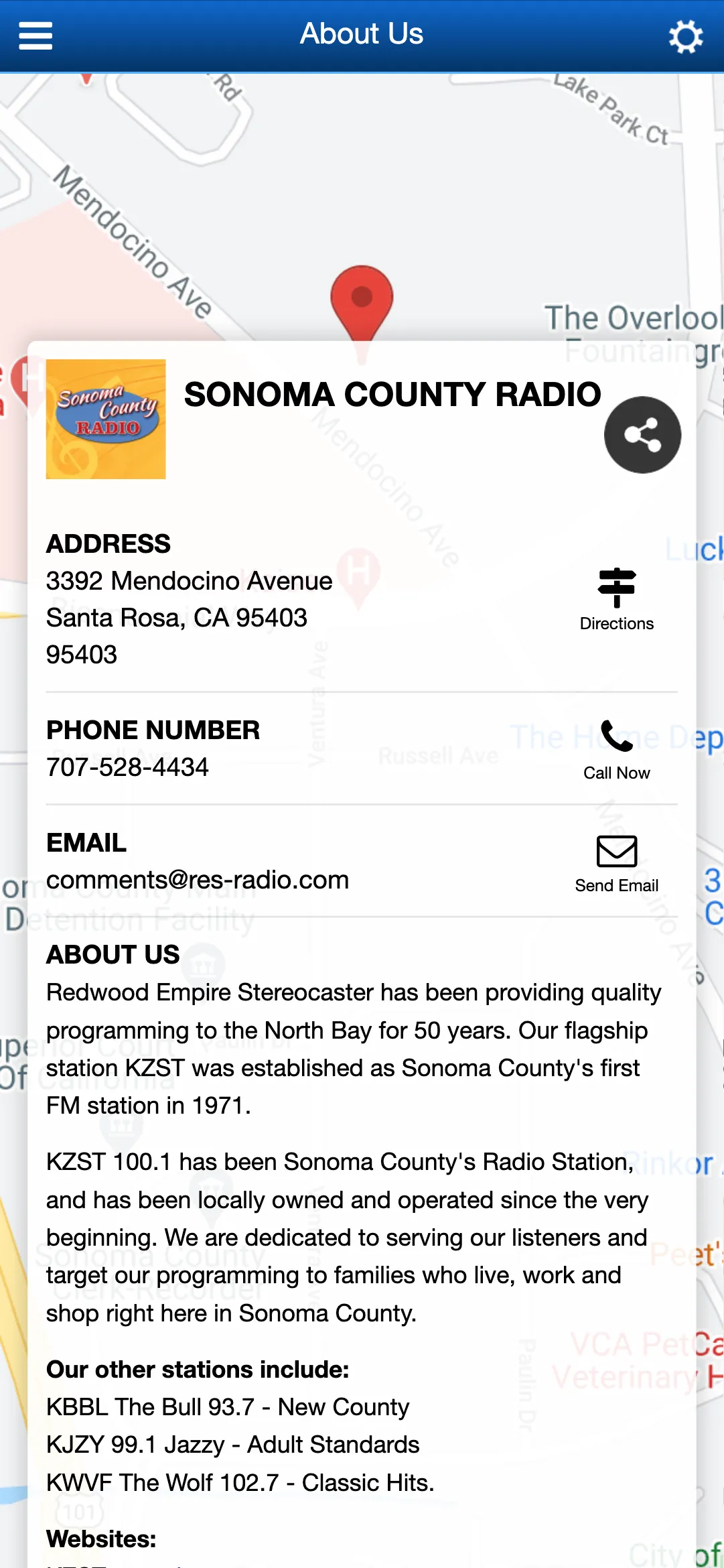 Sonoma County Radio | Indus Appstore | Screenshot