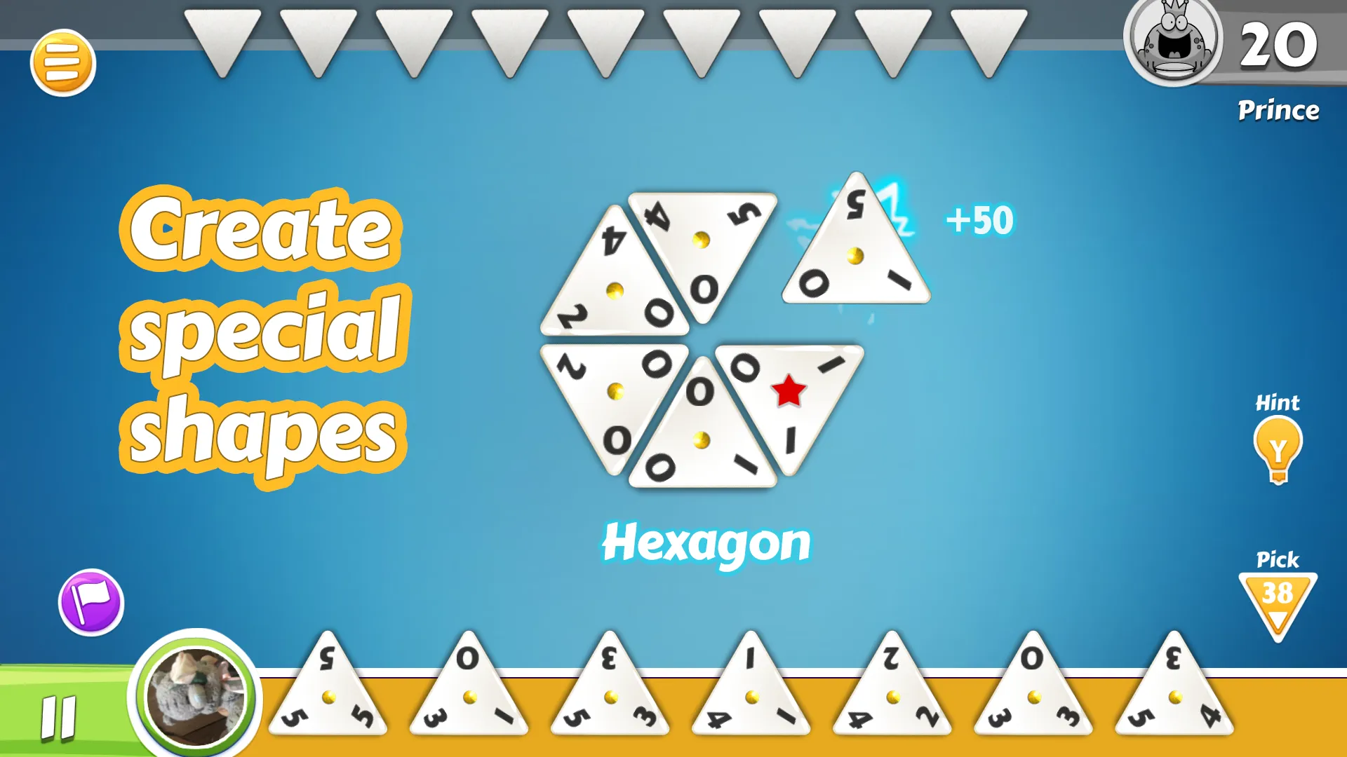 Triominos, Triangular Dominoes | Indus Appstore | Screenshot