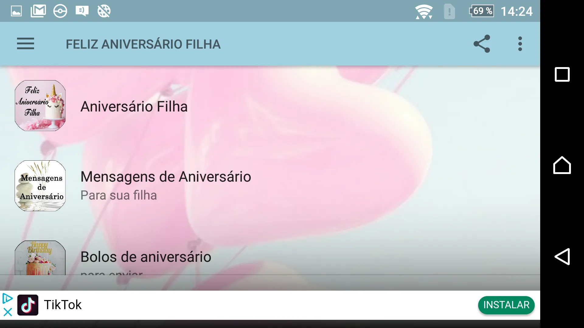 MINHA FILHA DIA NASCIMENTO | Indus Appstore | Screenshot