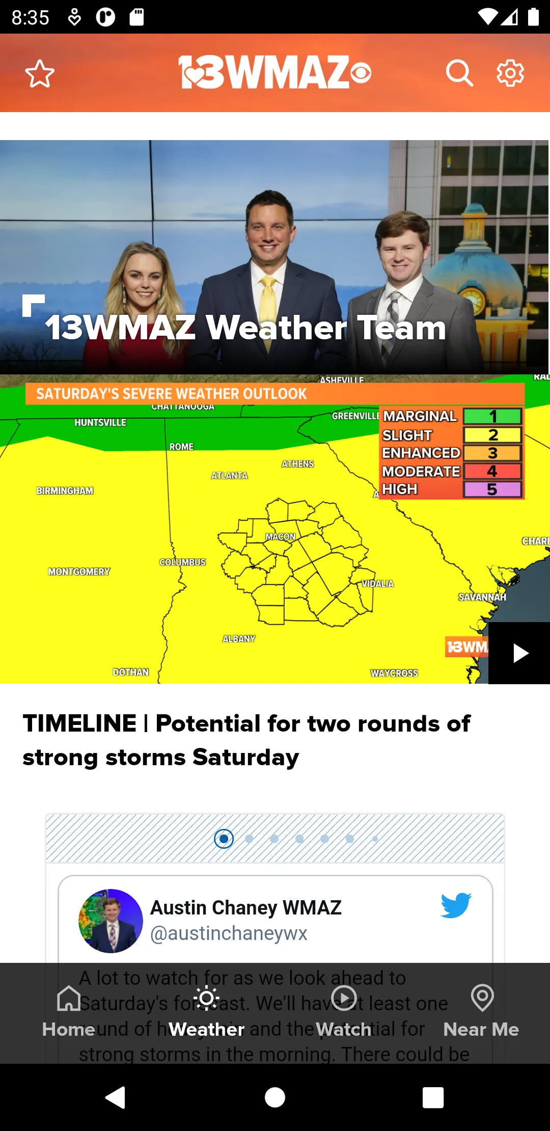 13WMAZ: Central Georgia News | Indus Appstore | Screenshot