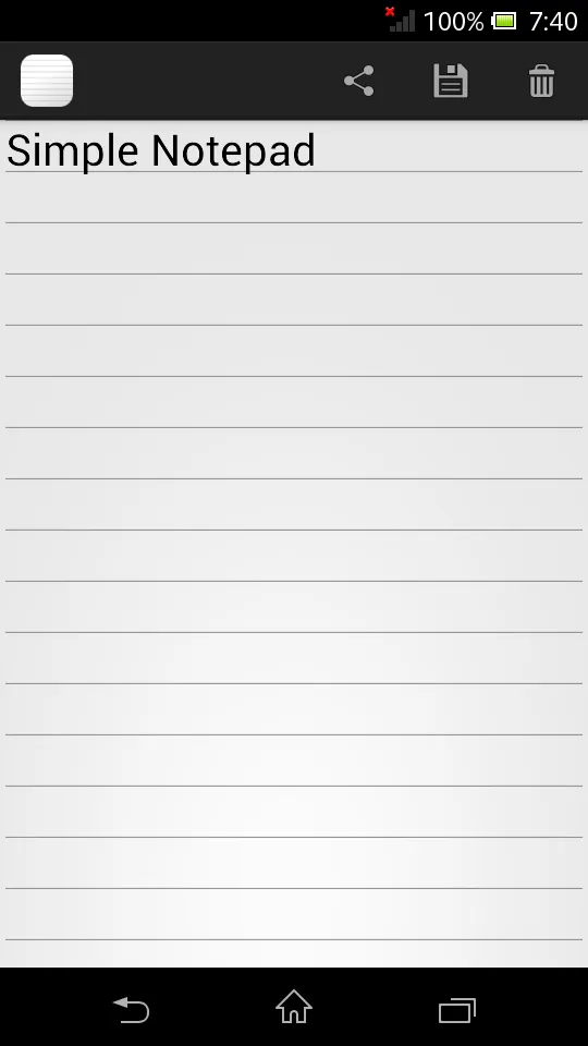 Simple Notepad | Indus Appstore | Screenshot