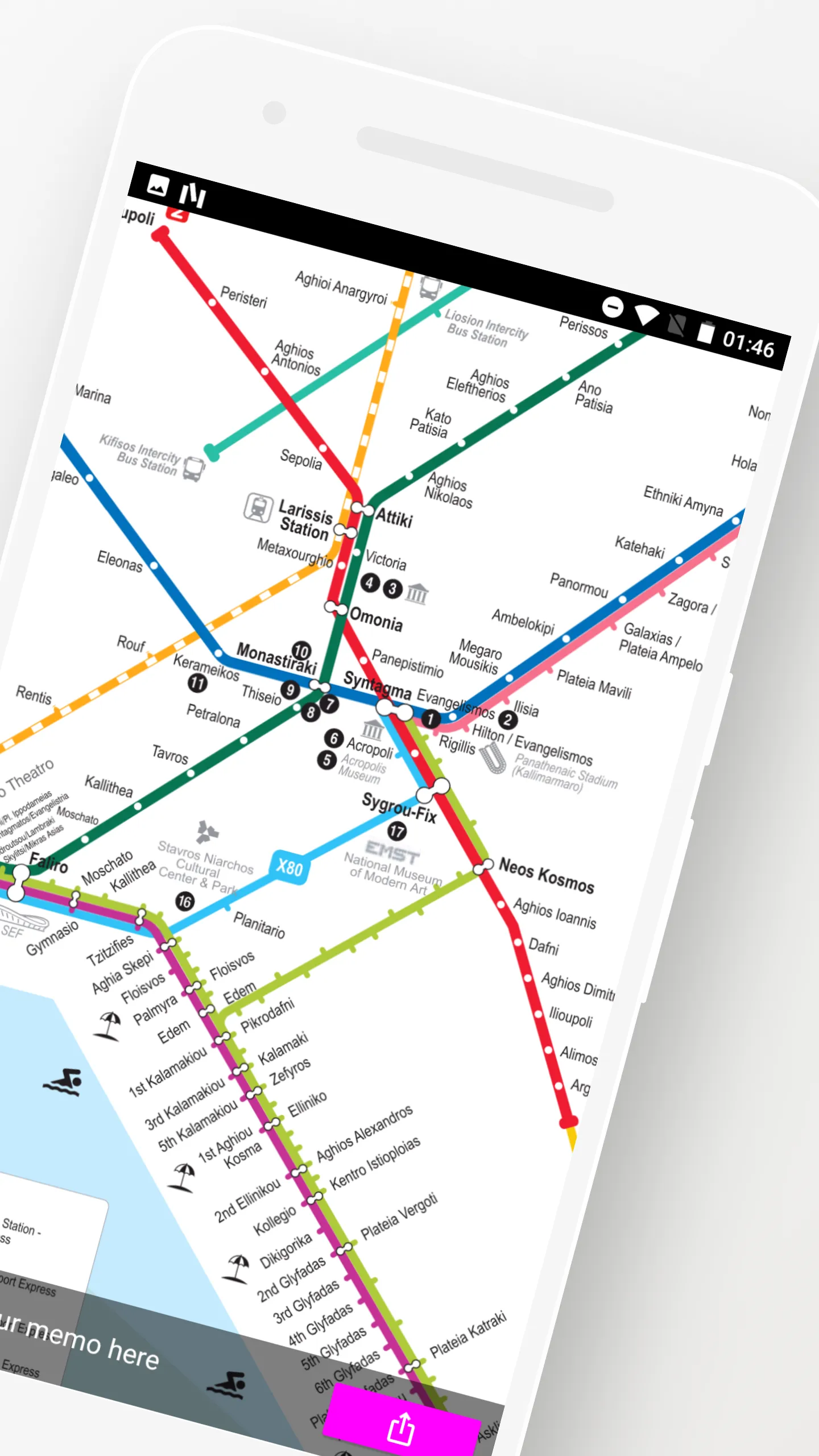 Athens Metro Bus Travel Guide | Indus Appstore | Screenshot