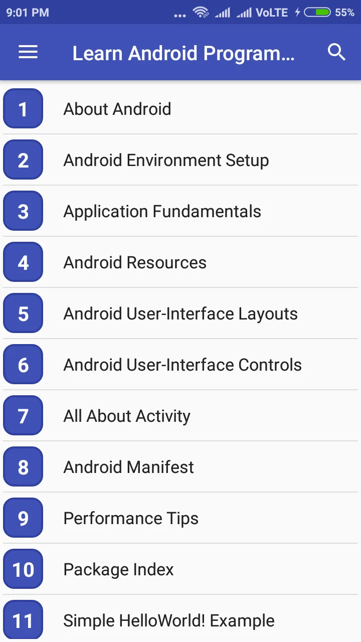 Learn Android Programming | Indus Appstore | Screenshot