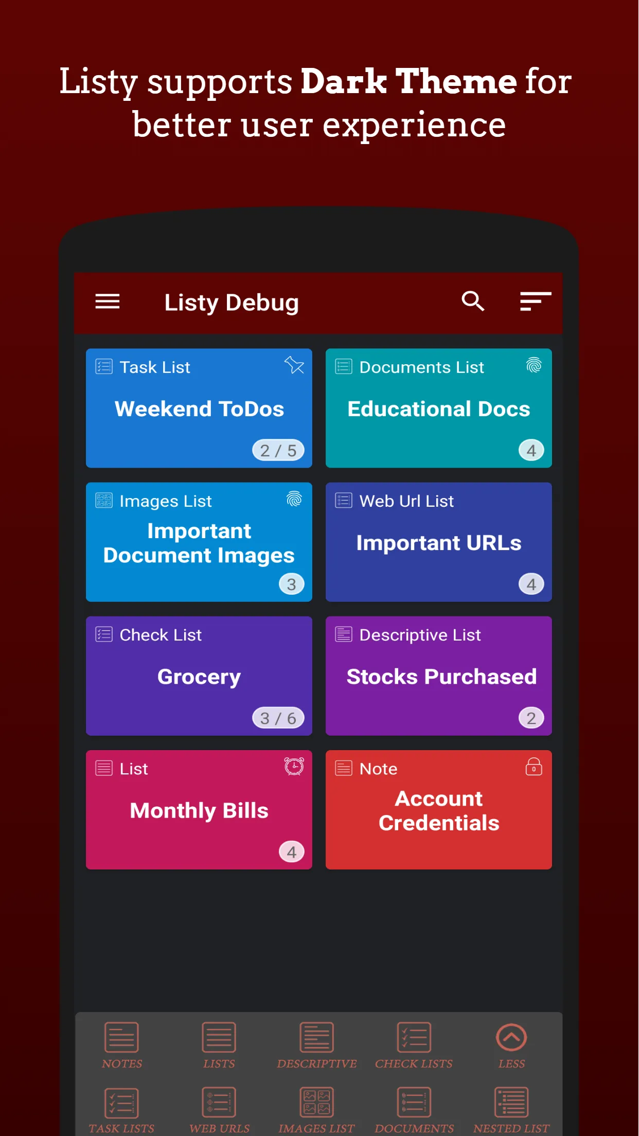 Listy - Notes, Lists and More | Indus Appstore | Screenshot