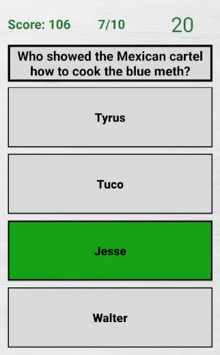 Breaking Bad Quiz | Indus Appstore | Screenshot