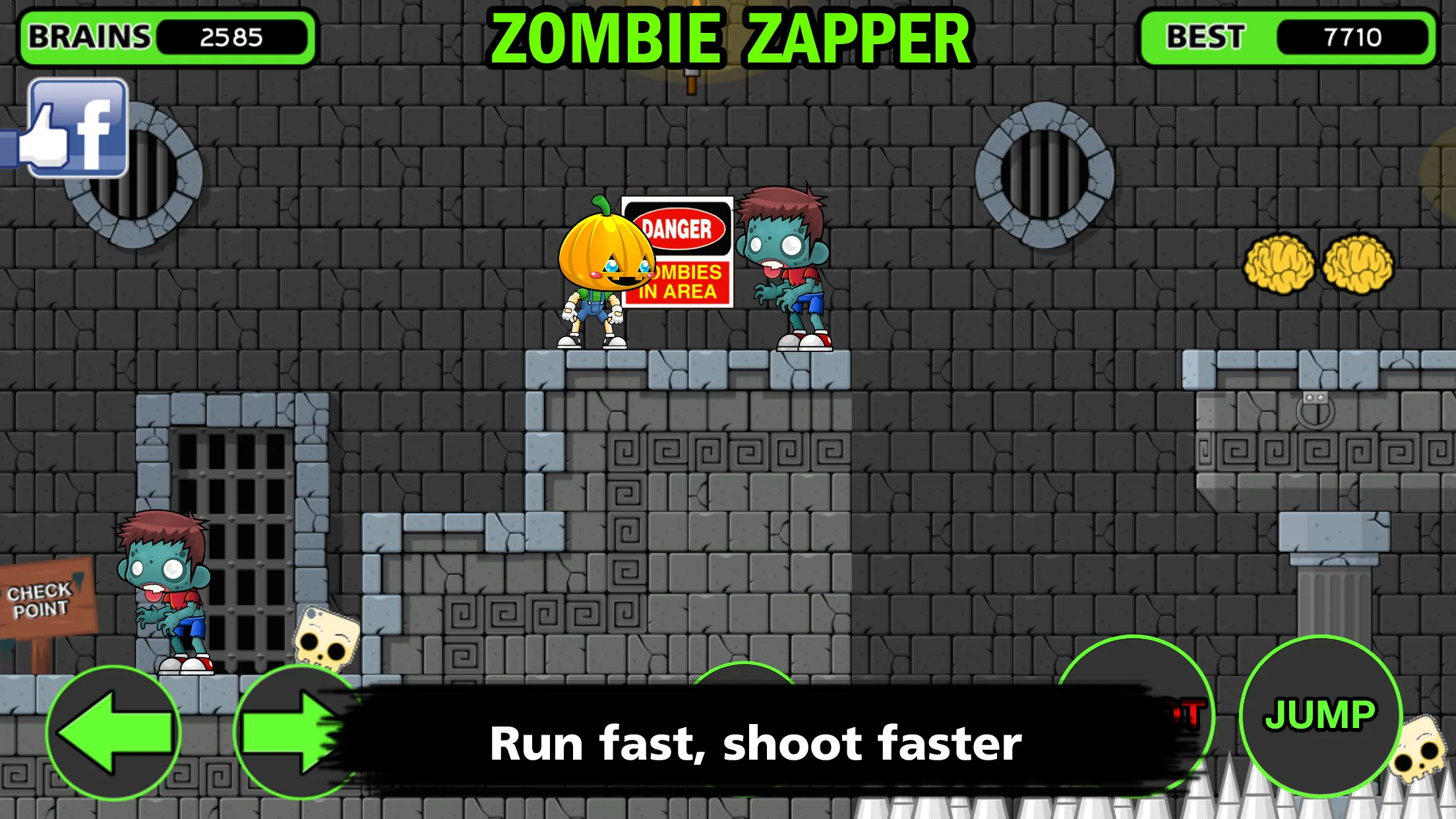 Zombie Zapper  The Brain Drain | Indus Appstore | Screenshot