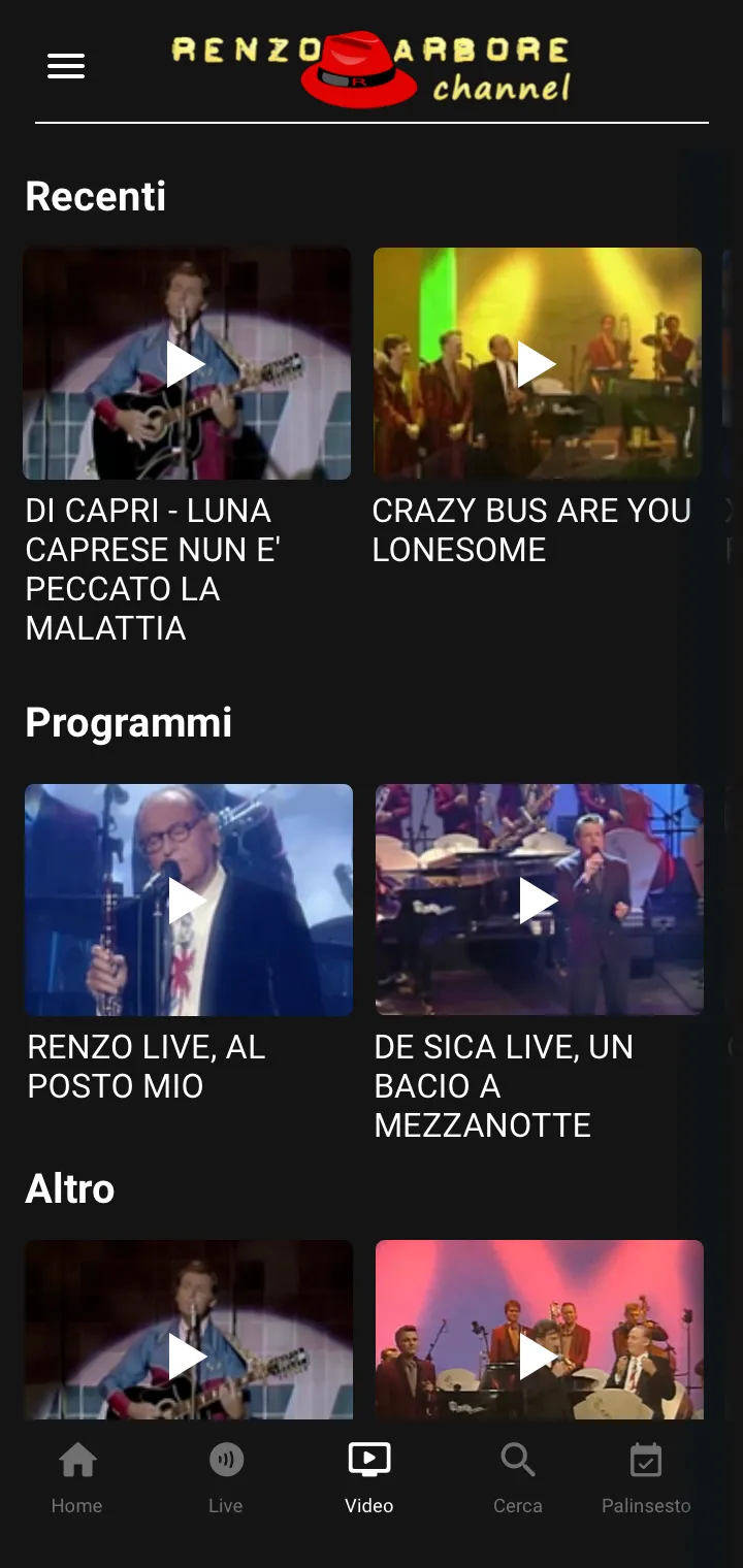 Renzo Arbore Channel | Indus Appstore | Screenshot