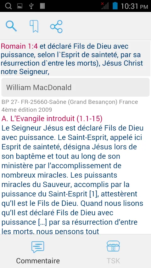 Centre d'Études Bibliques | Indus Appstore | Screenshot