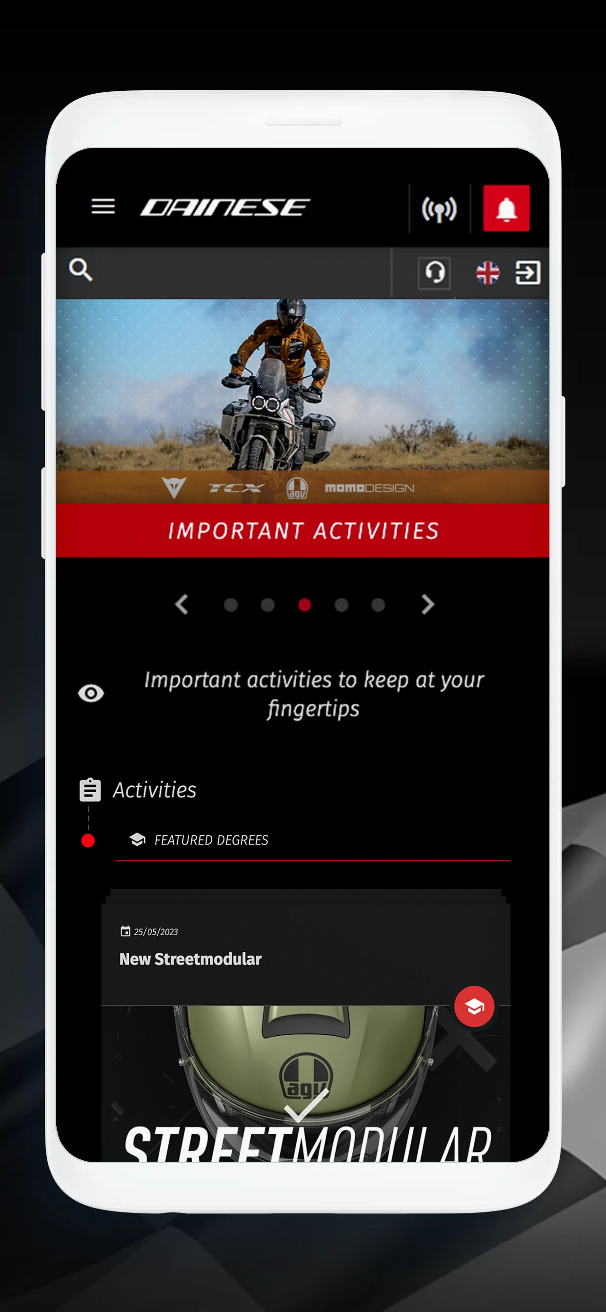 Dainese Academy | Indus Appstore | Screenshot