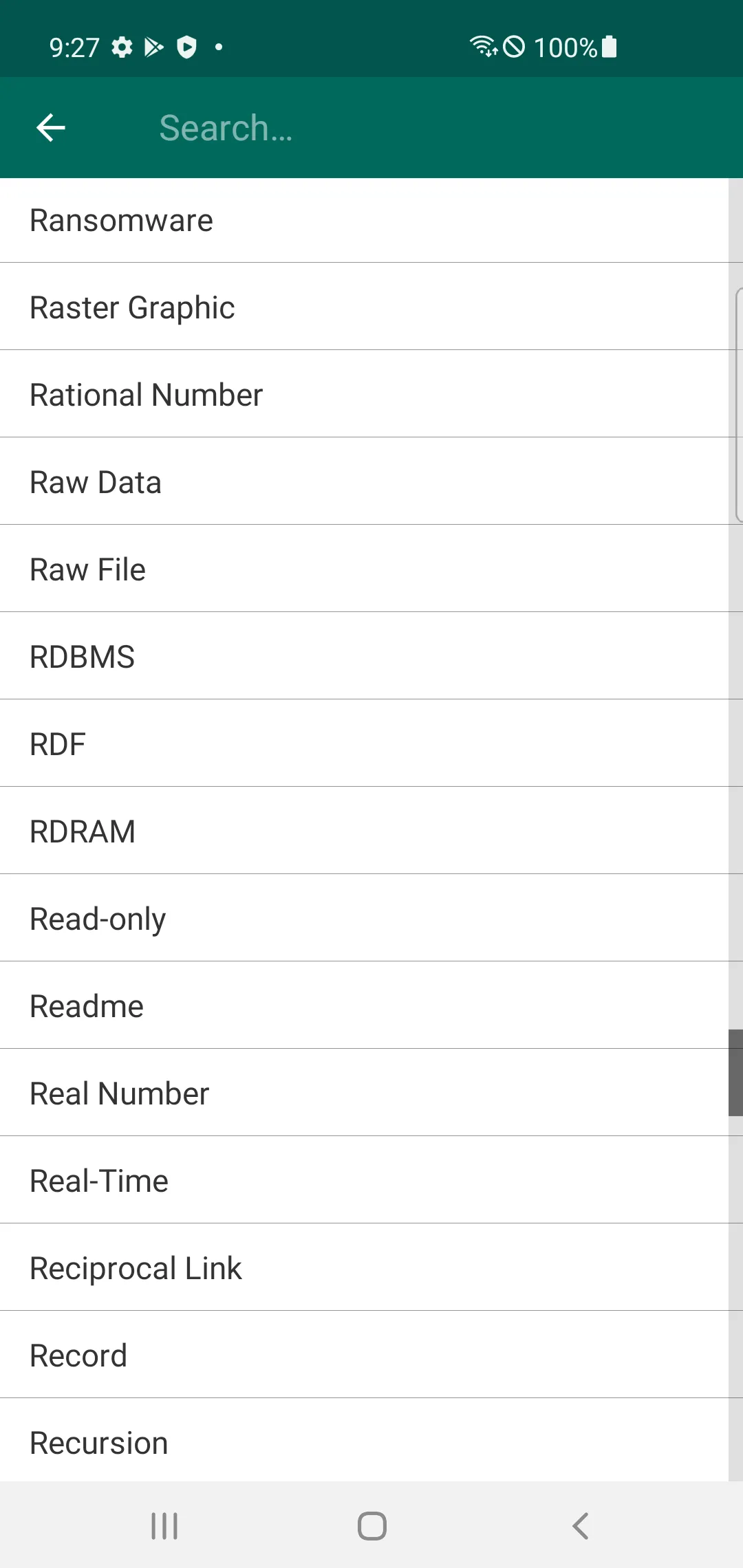 Tech Terms | Indus Appstore | Screenshot