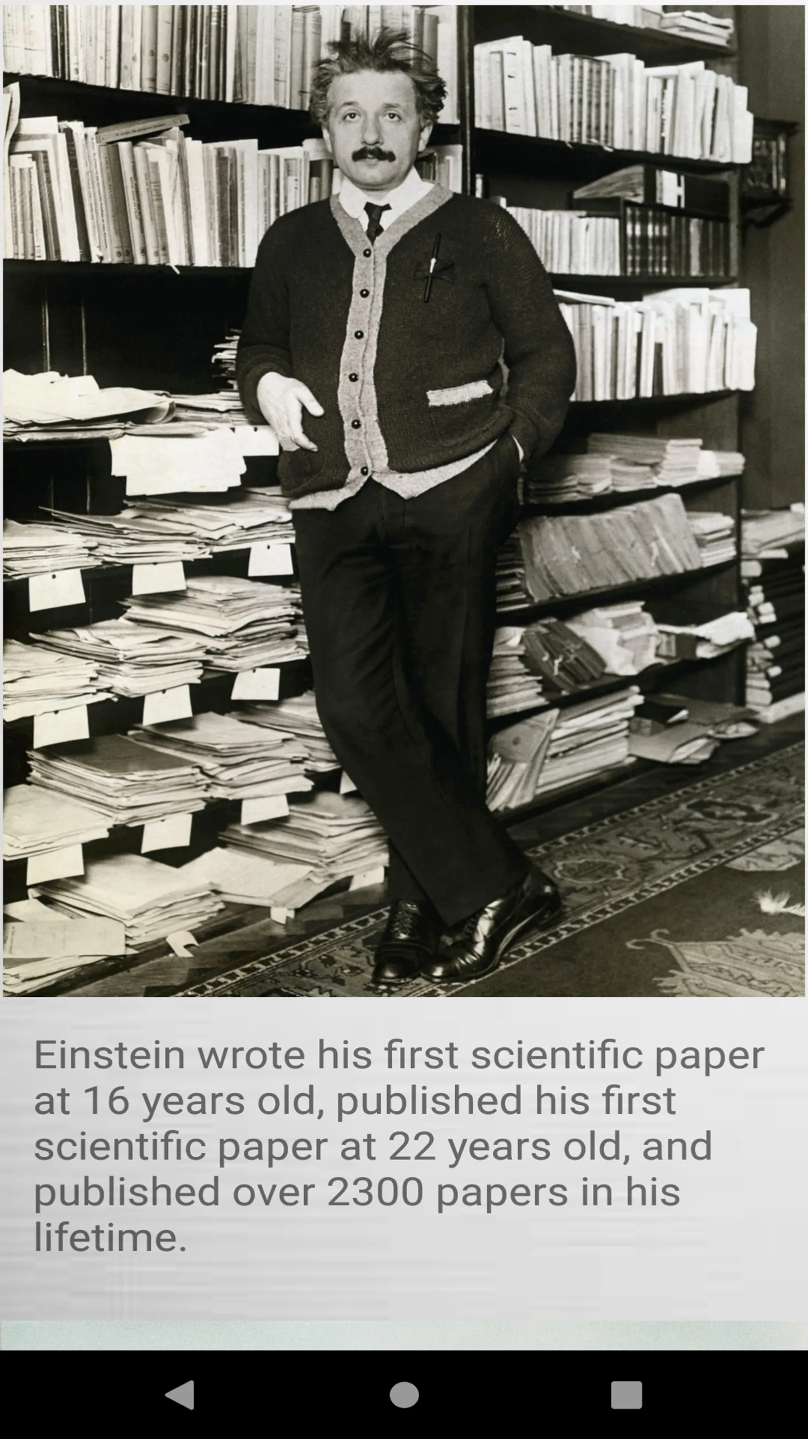 Albert Einstein Biography | Indus Appstore | Screenshot