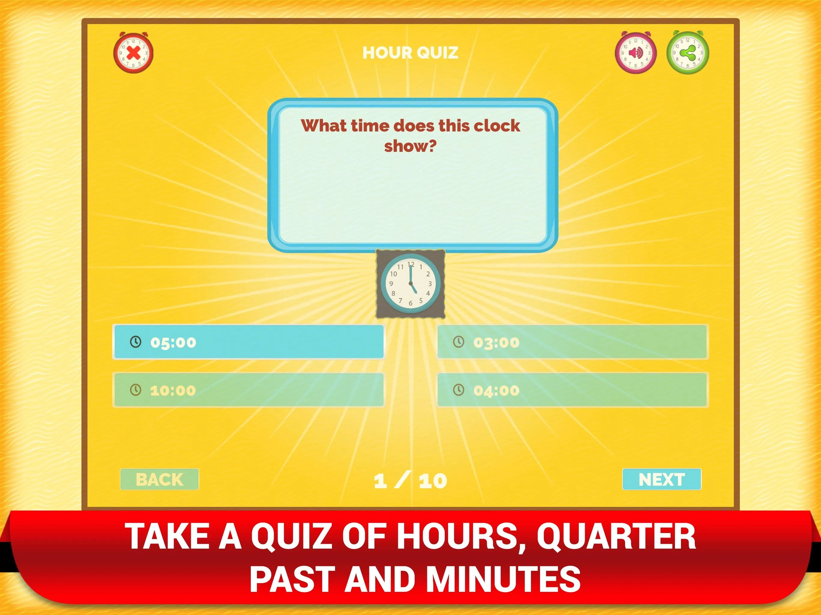 Learning Clock Math Time Game | Indus Appstore | Screenshot