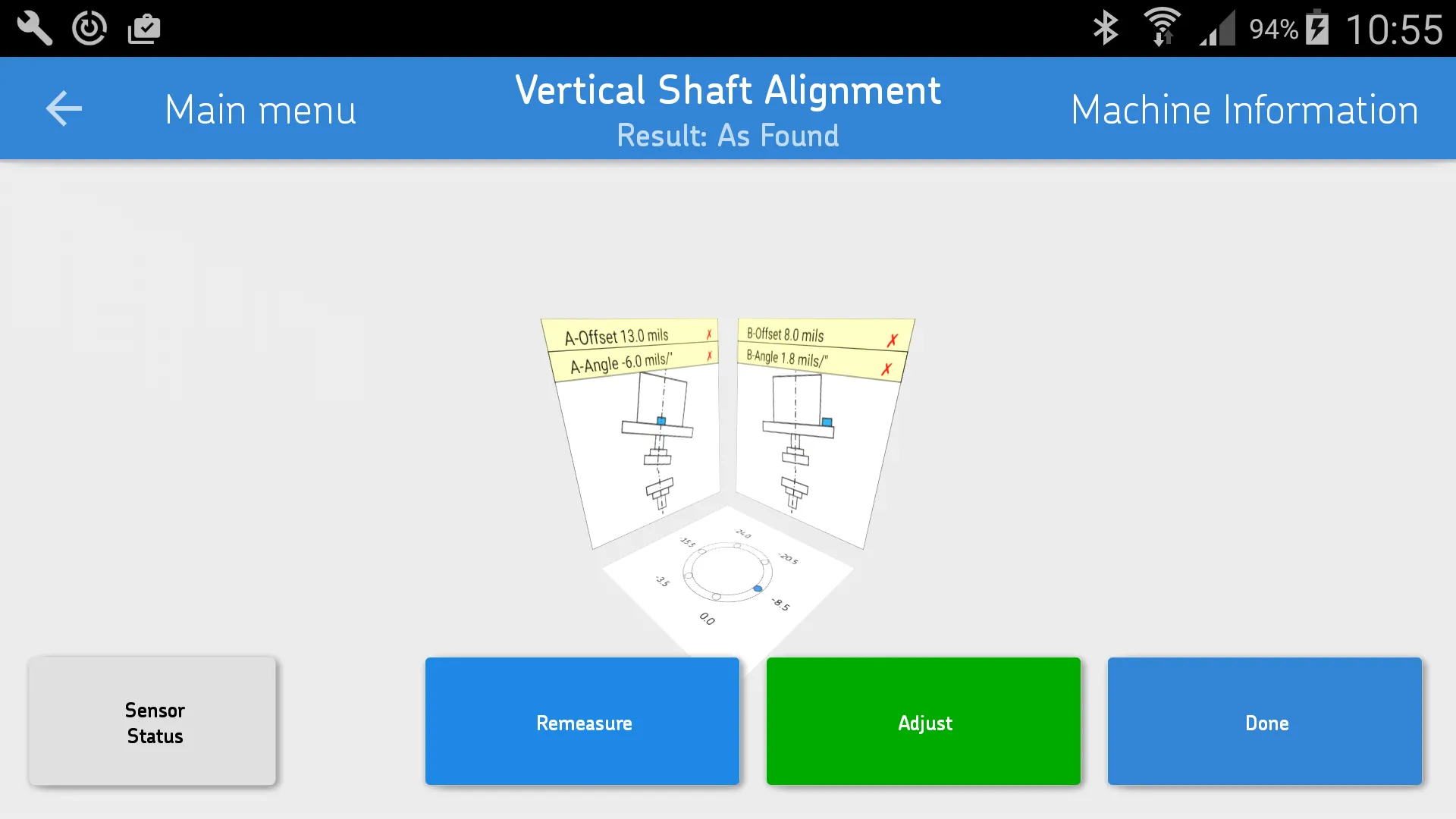 SKF Vertical shaft alignment  | Indus Appstore | Screenshot