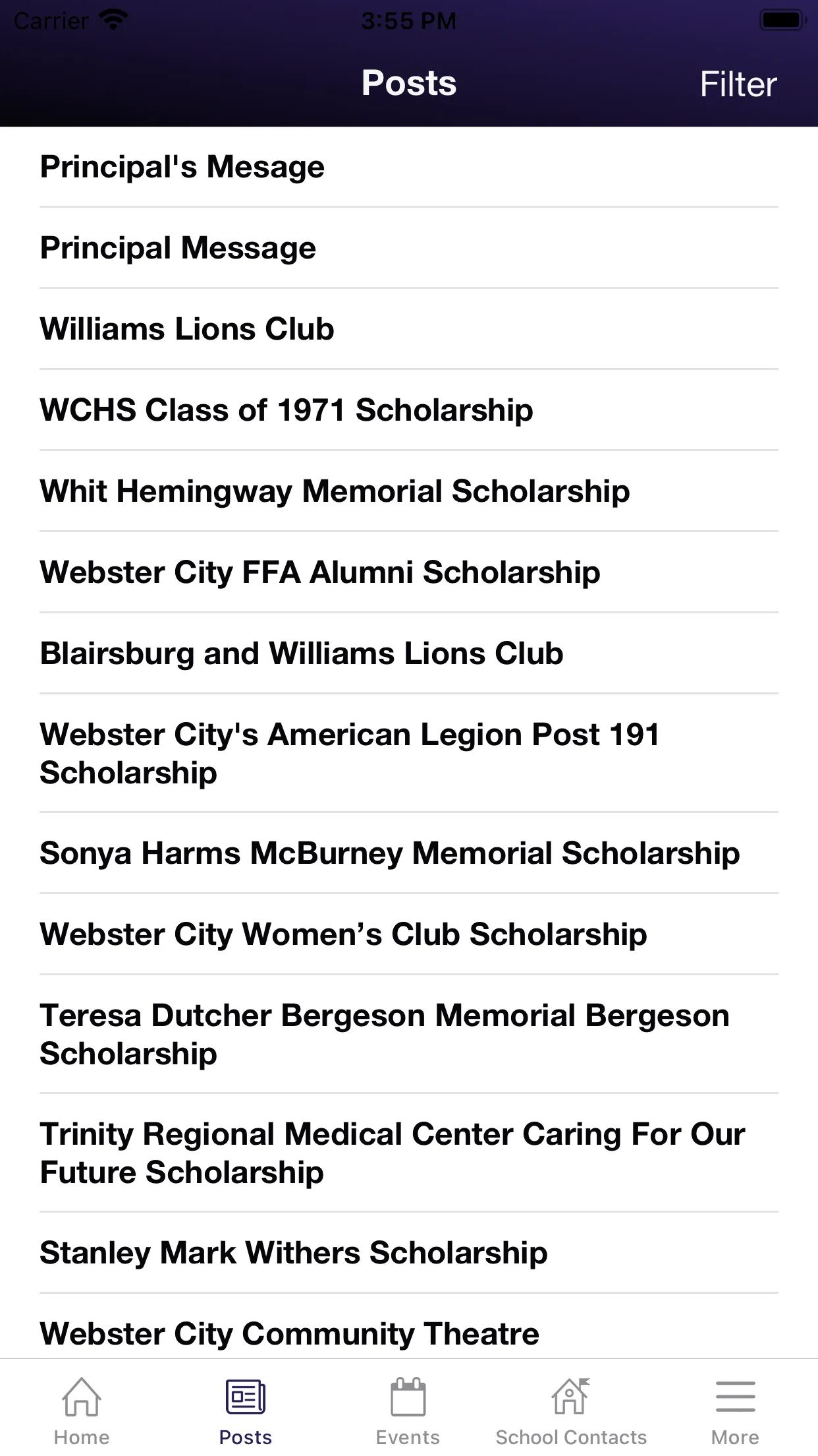 Webster City Community Schools | Indus Appstore | Screenshot