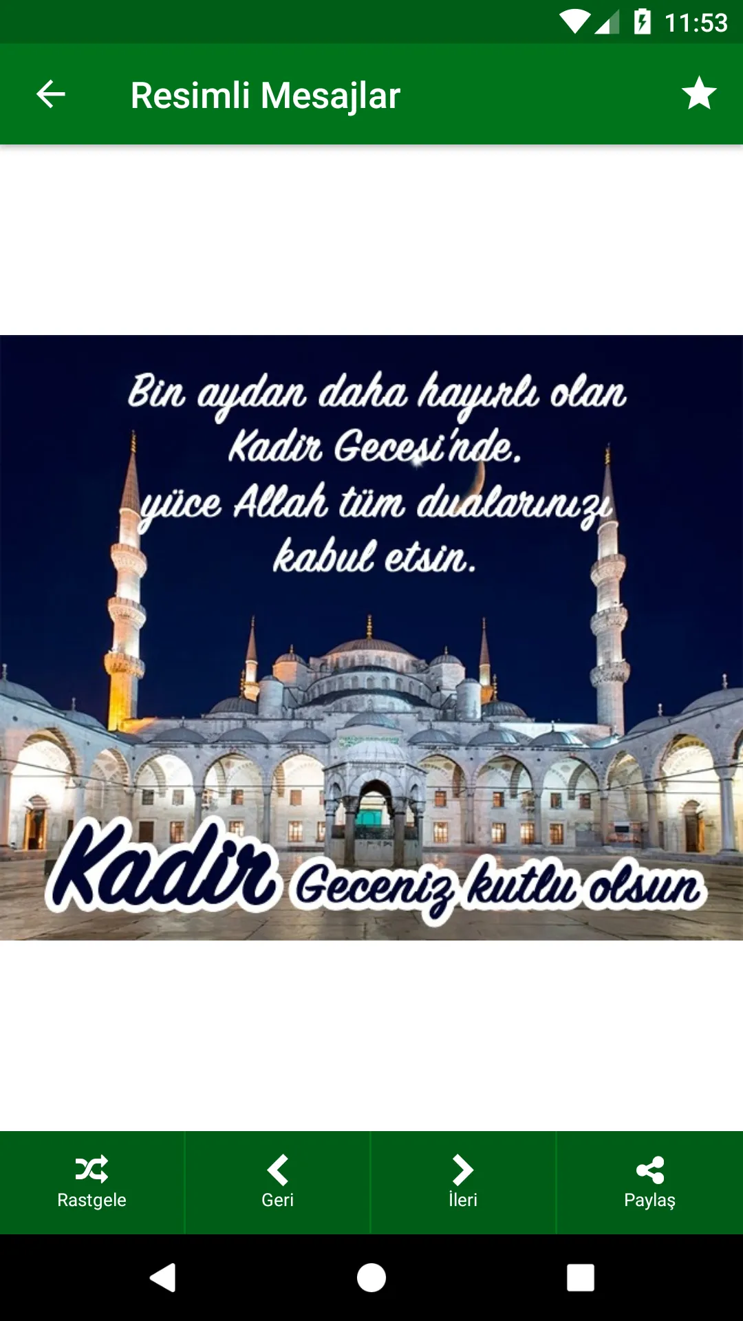 Kadir Gecesi Mesajları | Indus Appstore | Screenshot