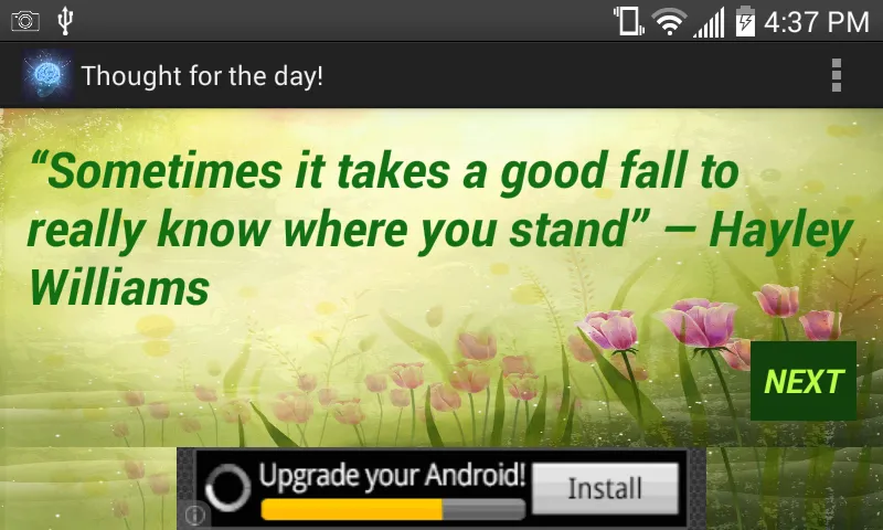 Thought for the day! | Indus Appstore | Screenshot