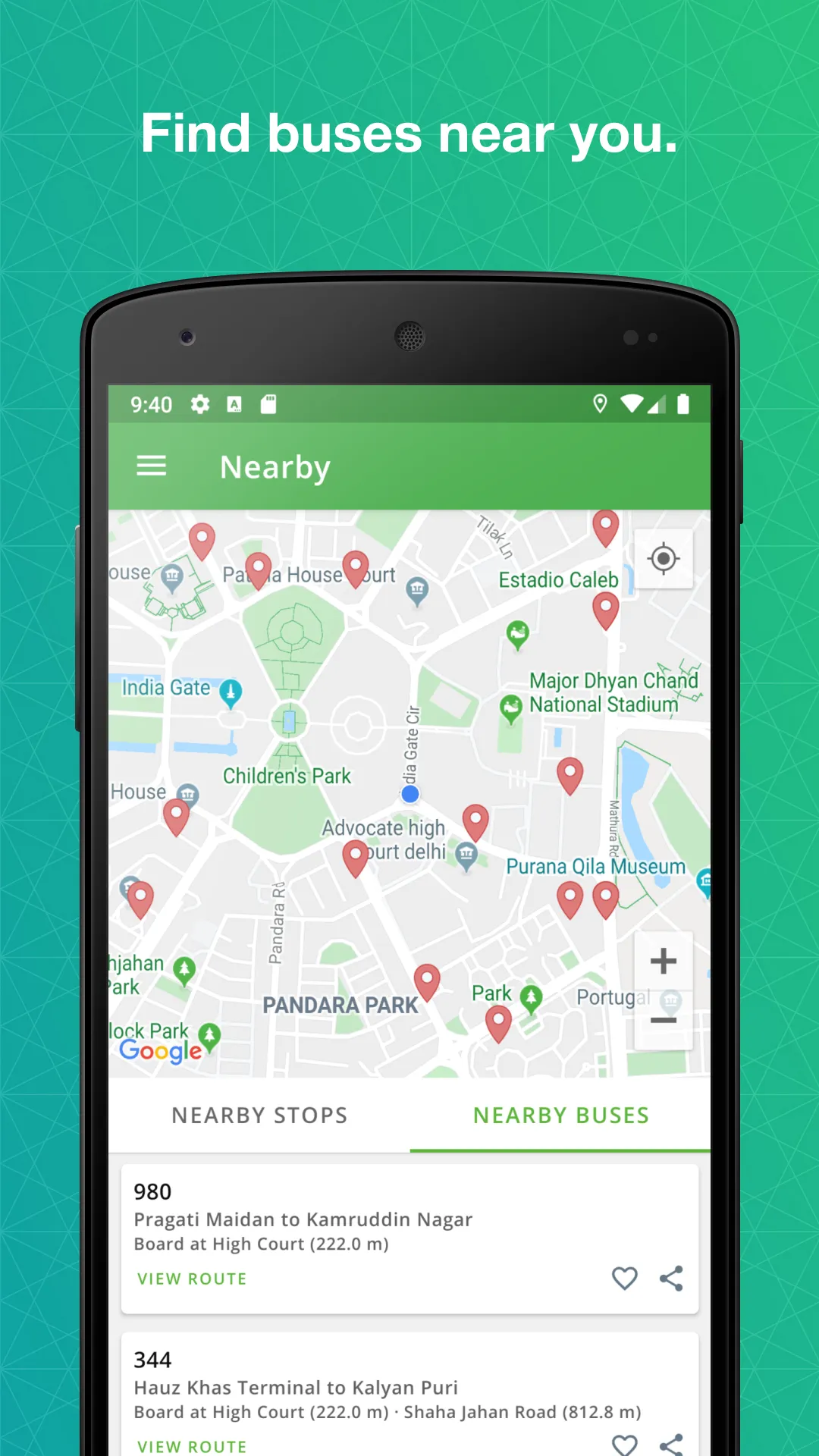DTC Bus Routes | Indus Appstore | Screenshot