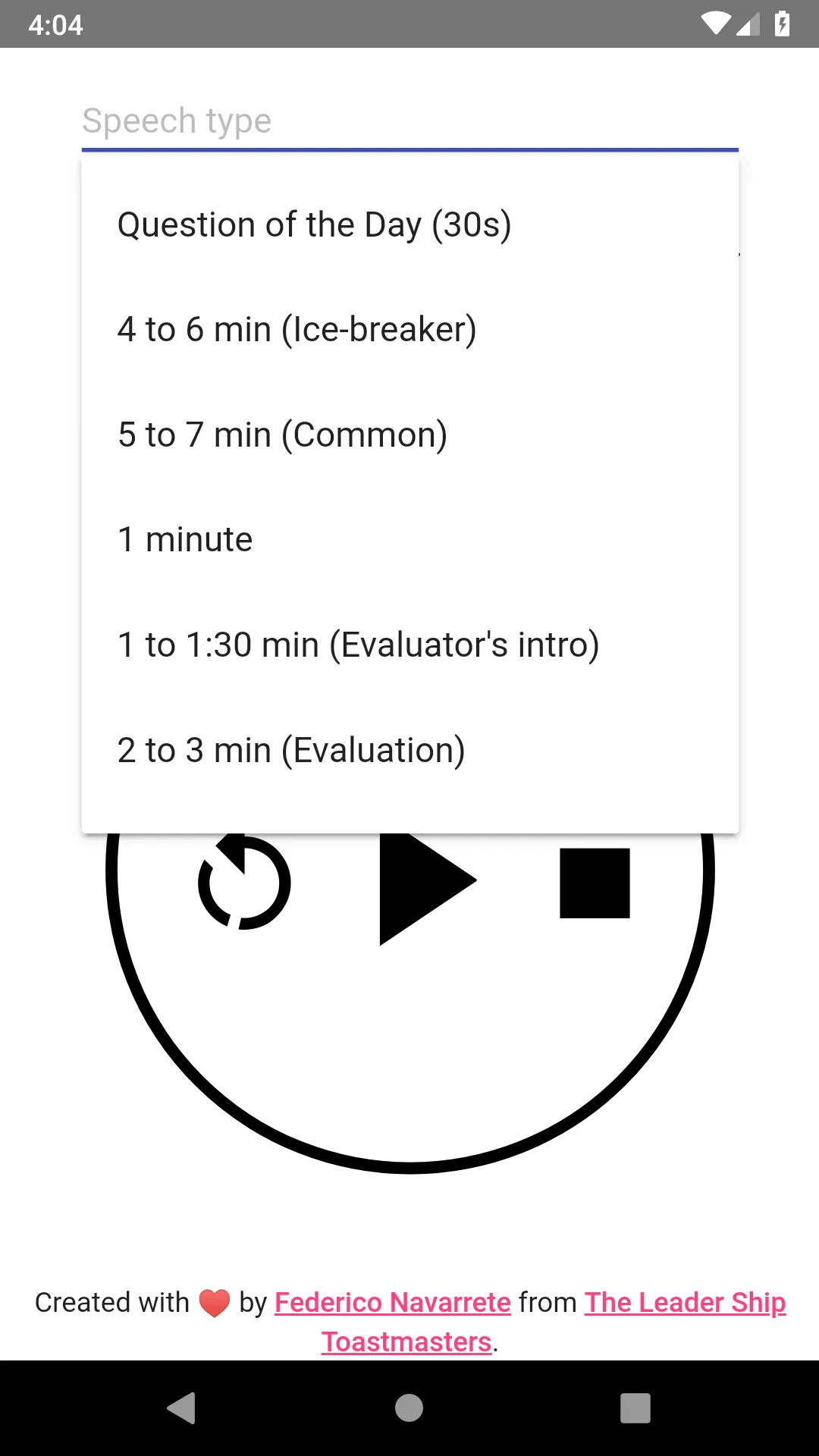 Toastmasters Timer | Indus Appstore | Screenshot