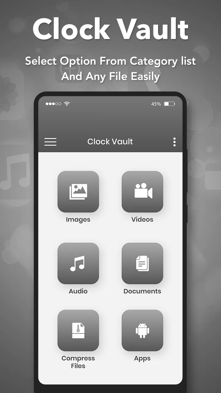 Clock Vault : Secret Media Loc | Indus Appstore | Screenshot