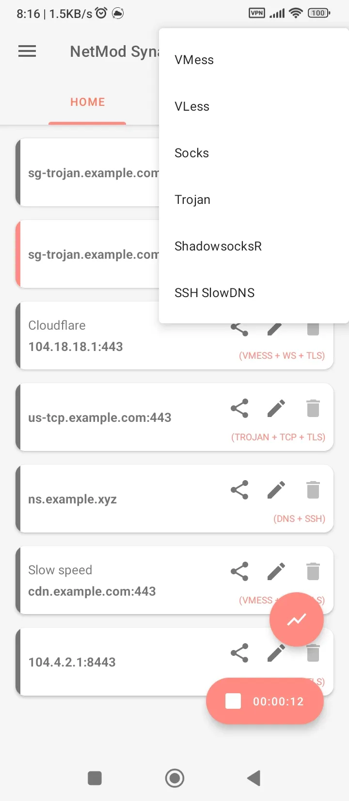 NetMod VPN Client (V2Ray/SSH) | Indus Appstore | Screenshot