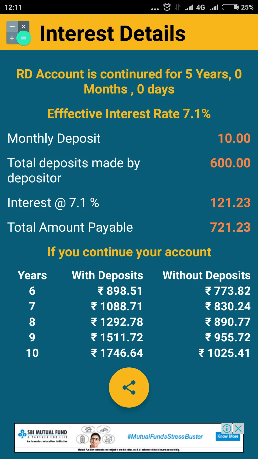 PO Interest Calculator | Indus Appstore | Screenshot