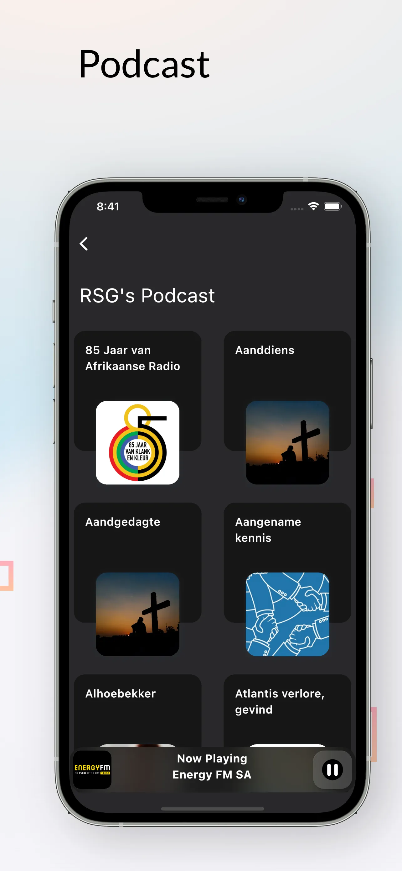 RSG-Afrikaans Radio Stations | Indus Appstore | Screenshot