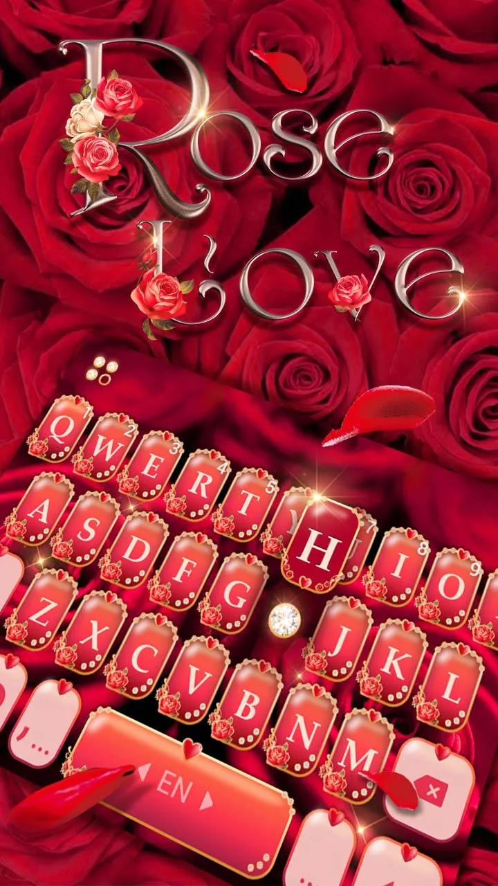 Rose Love Keyboard Theme | Indus Appstore | Screenshot