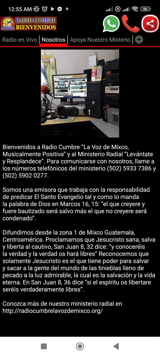 Radio Cumbre La Voz de Mixco | Indus Appstore | Screenshot