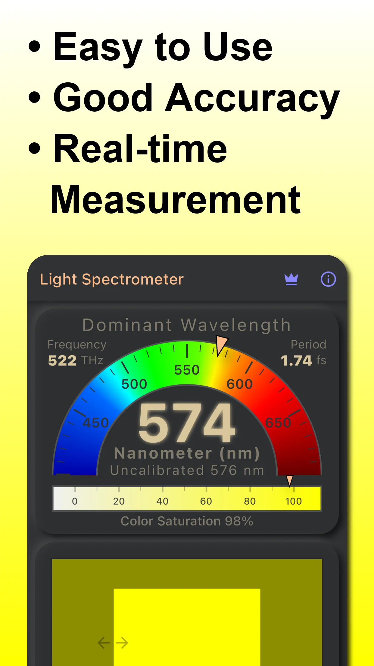 Dominant λ Light Spectrometer - Apps on Indus Appstore