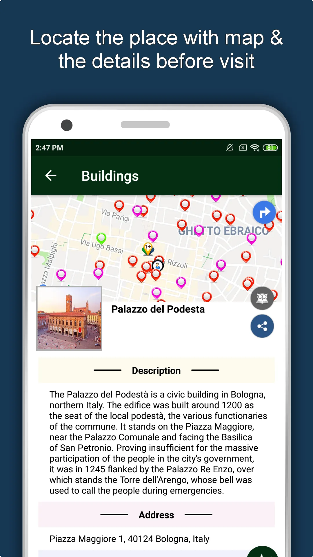 Bologna Travel & Explore, Offl | Indus Appstore | Screenshot