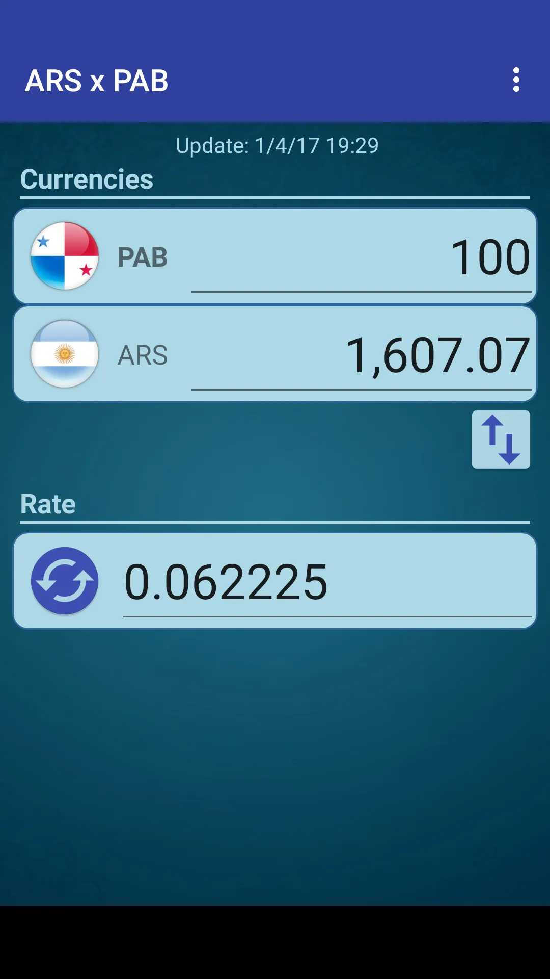 Arg. Peso x Panamanian Balboa | Indus Appstore | Screenshot