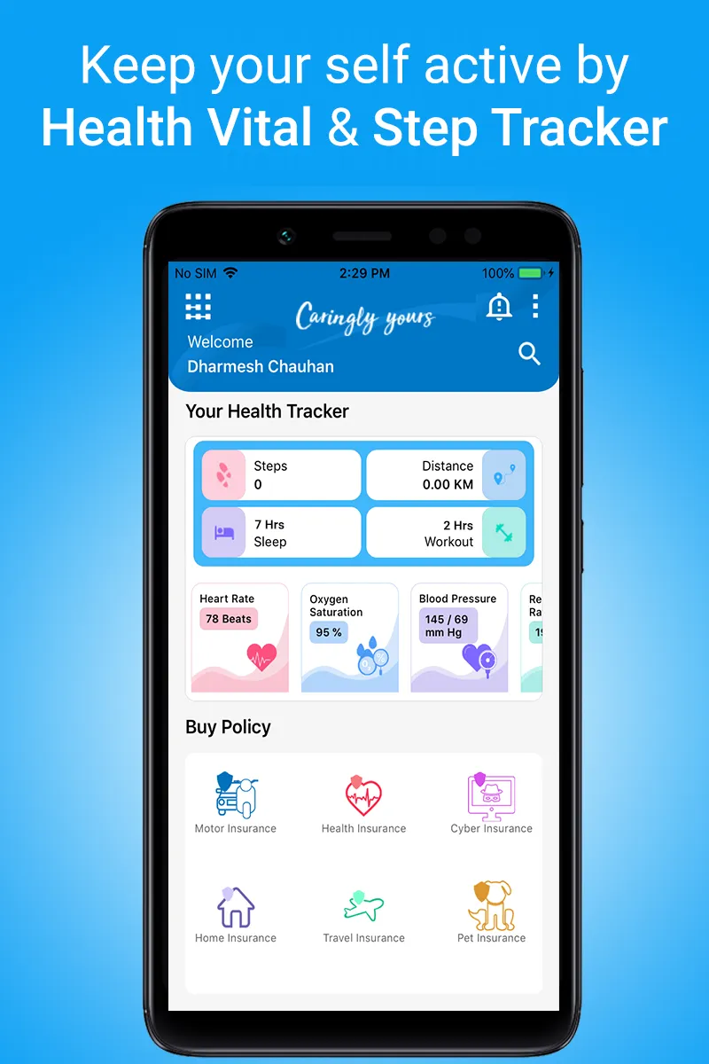 Caringly Yours: Insurance App | Indus Appstore | Screenshot