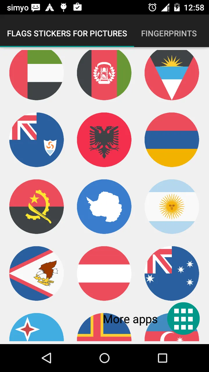 Flags stickers for pictures | Indus Appstore | Screenshot