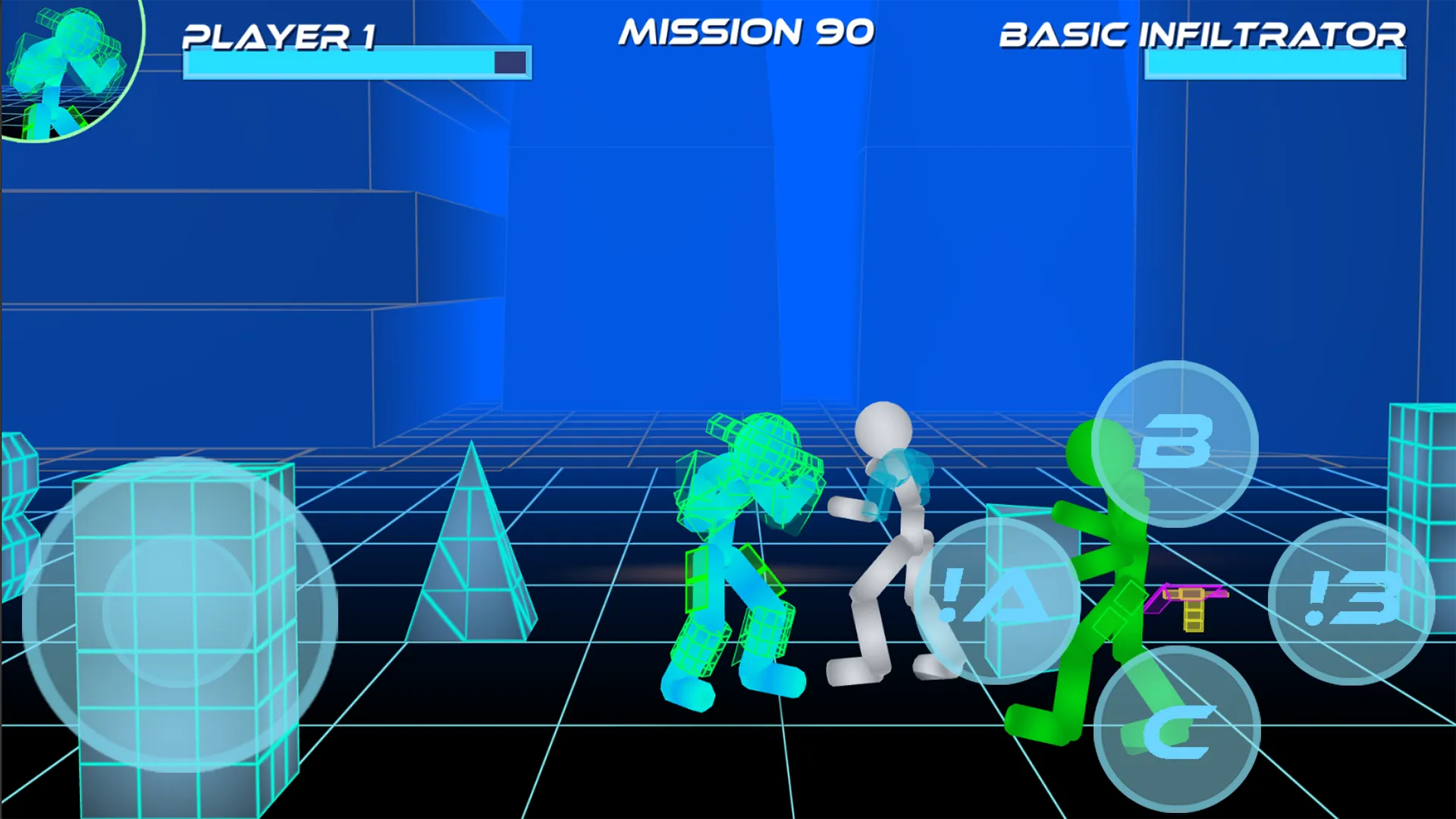 Stickman Neon Street Fighting | Indus Appstore | Screenshot