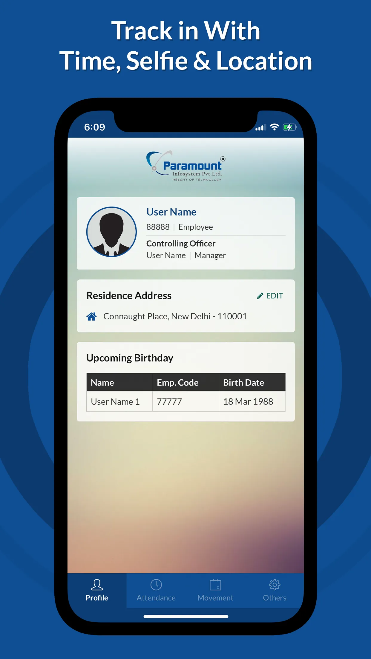 Paramount Attendance System | Indus Appstore | Screenshot