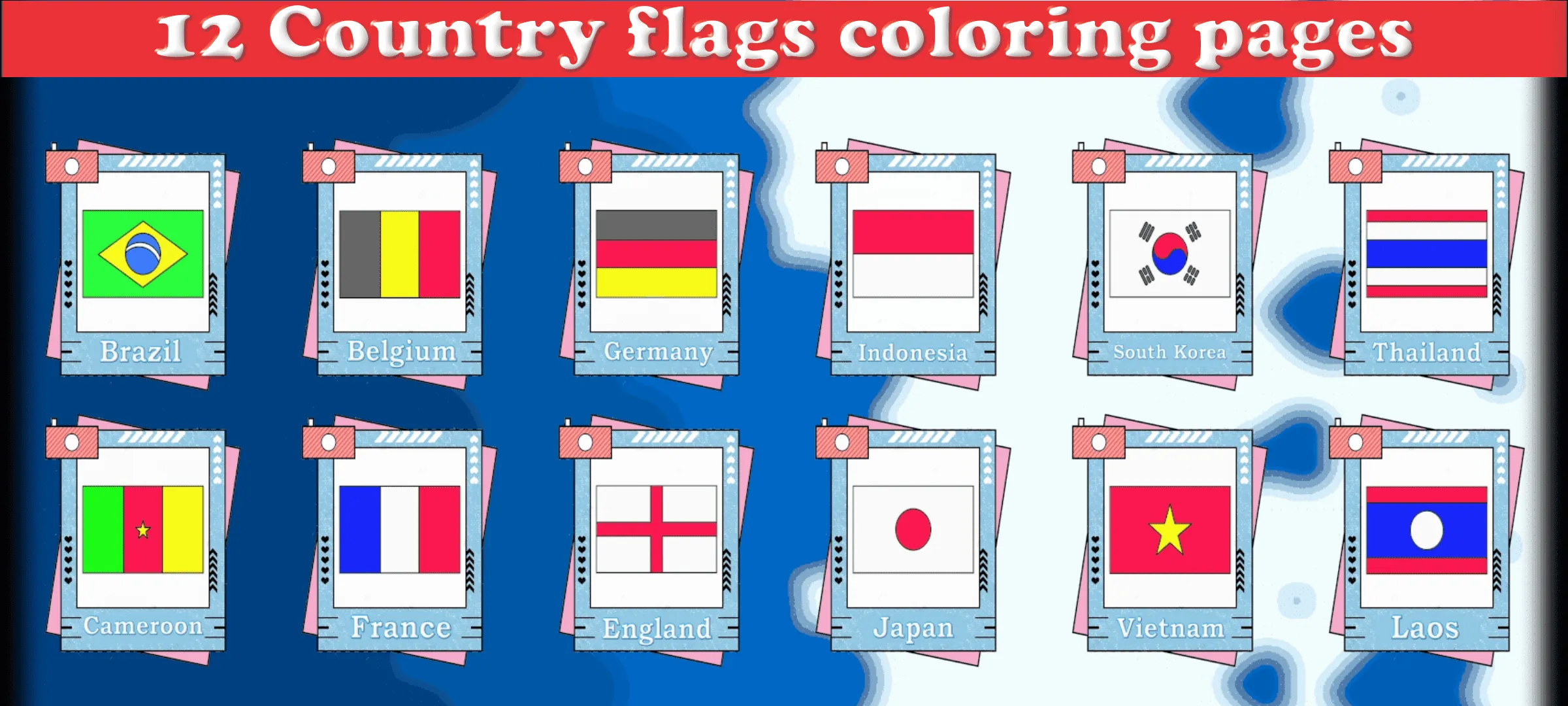 Coloring World Country Flags | Indus Appstore | Screenshot