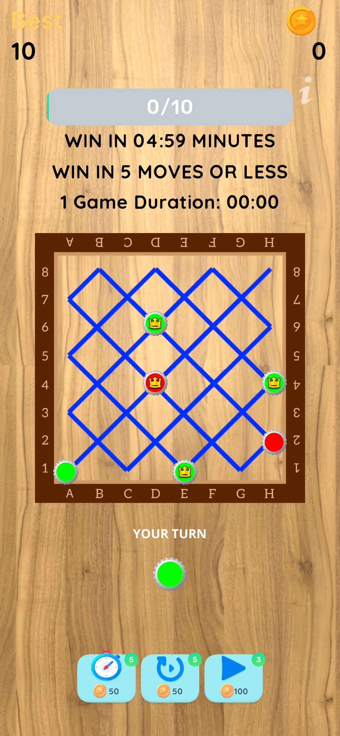 Dama - Checkers Puzzles | Indus Appstore | Screenshot