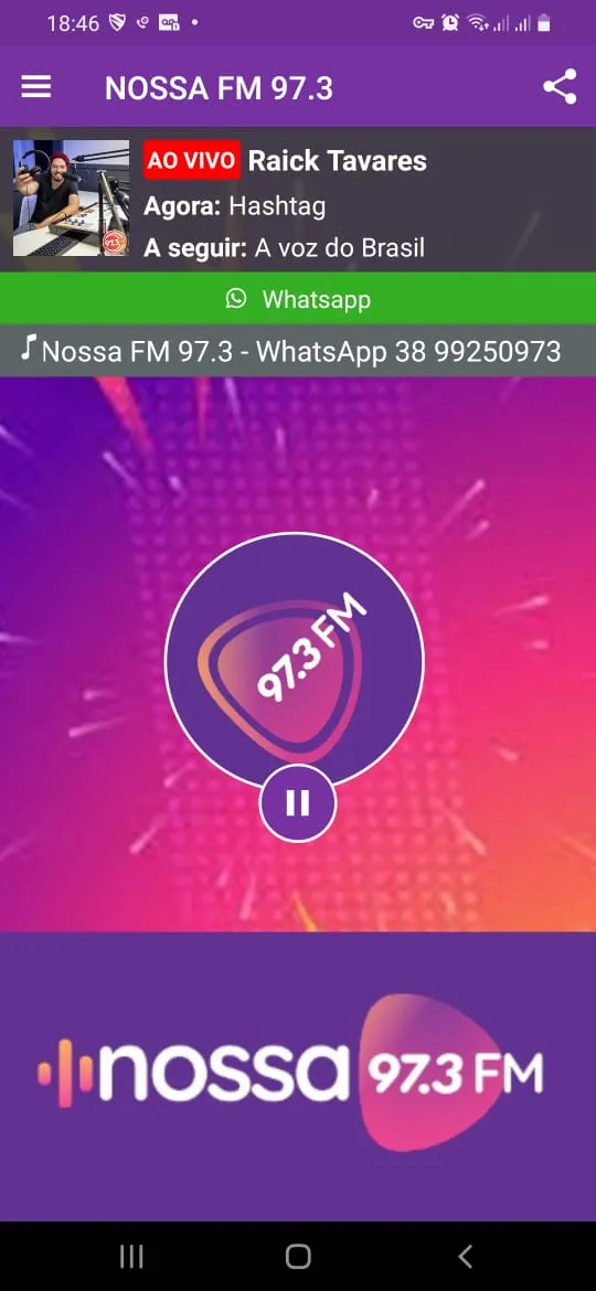 Nossa FM 97.3 | Indus Appstore | Screenshot